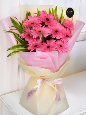  Kepez Çiçek - Gerbera Buketi 10 Adet